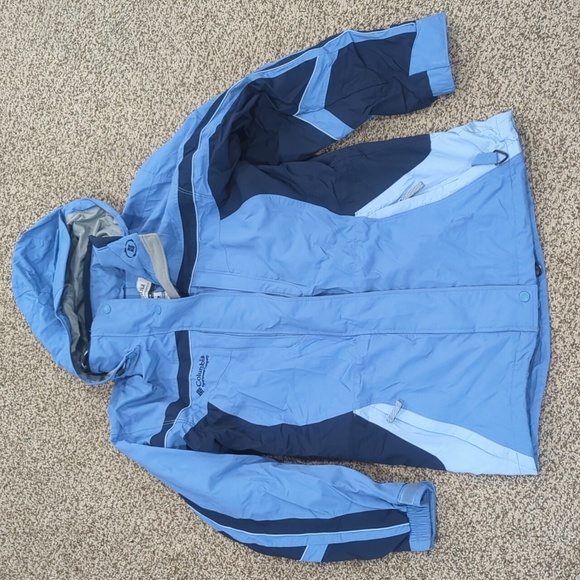 Columbia core interchange winter coat shell only size medium blue - Picture 1 of 11